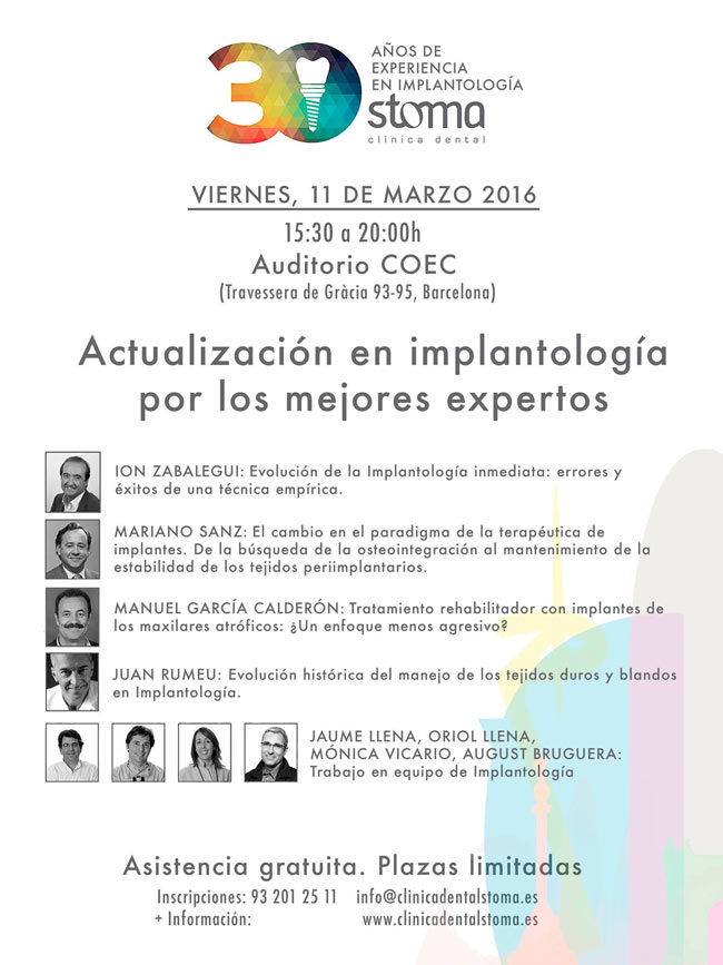 Dr García Calderón en Symposium 30 años implantología